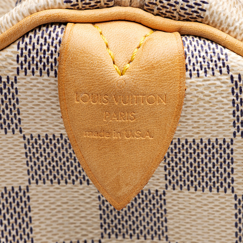 Louis Vuitton Damier Azur Speedy 30 Satchel (SHF-20907)