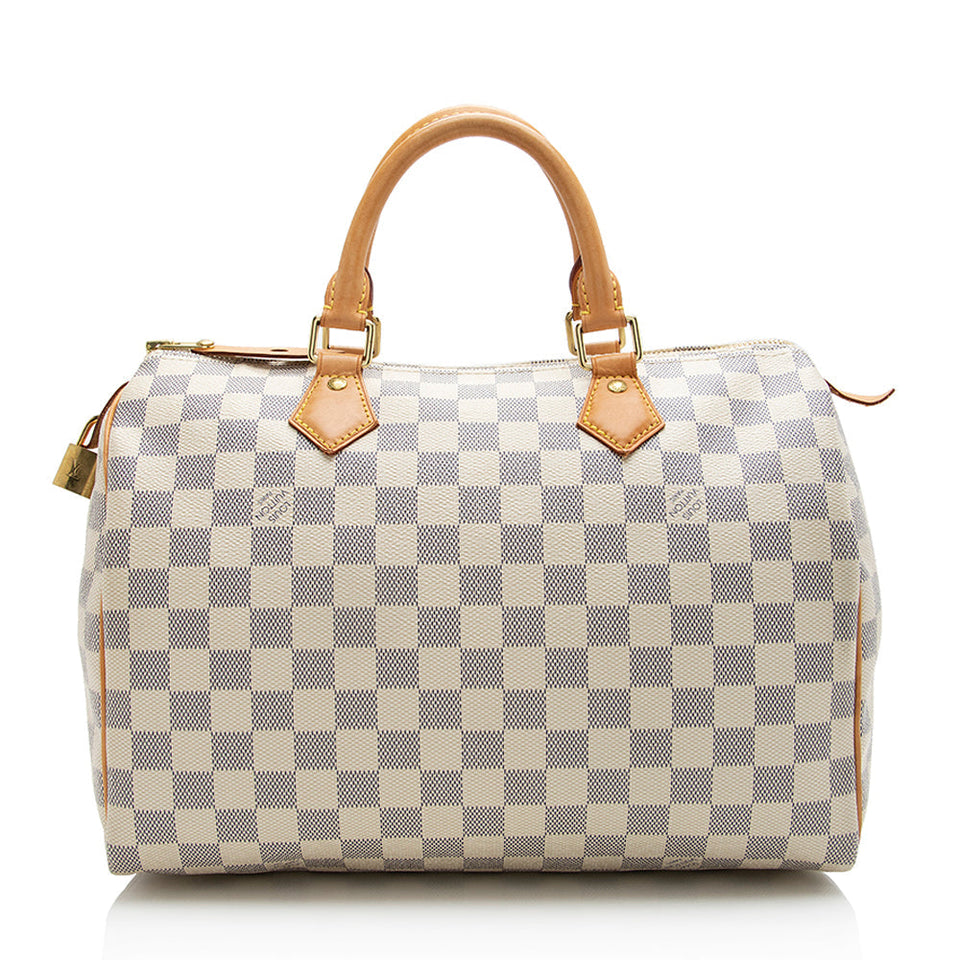 Louis Vuitton Damier Azur Speedy 30 Satchel (SHF-21706)