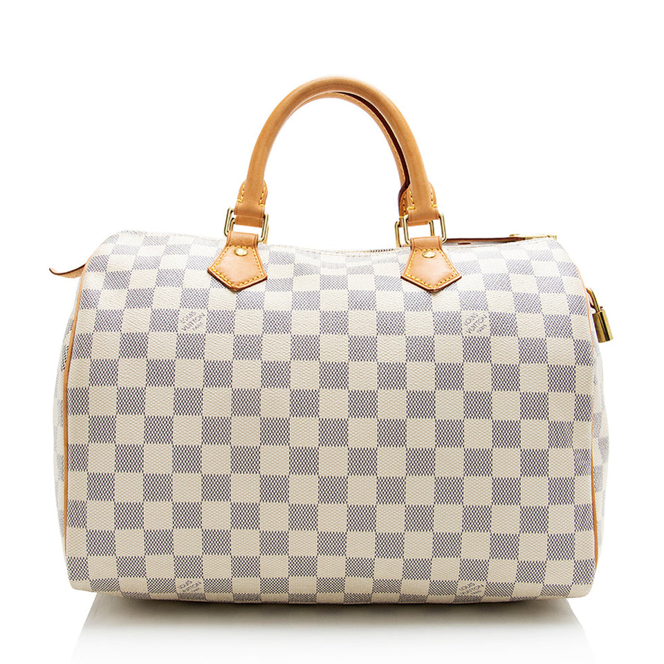 Louis Vuitton Damier Azur Speedy 30 Satchel (SHF-21706)