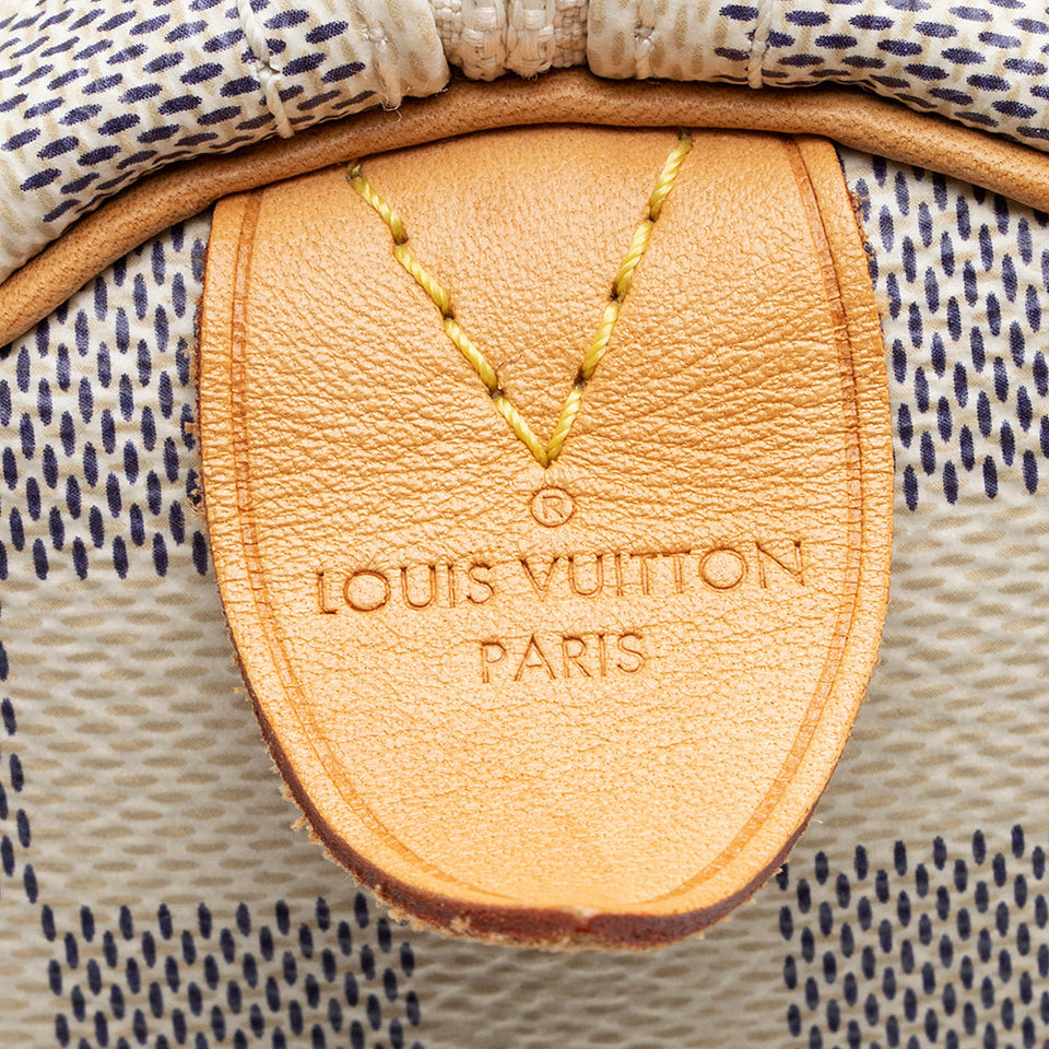 Louis Vuitton Damier Azur Speedy 30 Satchel (SHF-21706)
