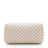 Louis Vuitton Damier Azur Speedy 35 Satchel (SHF-Sjma9Y)