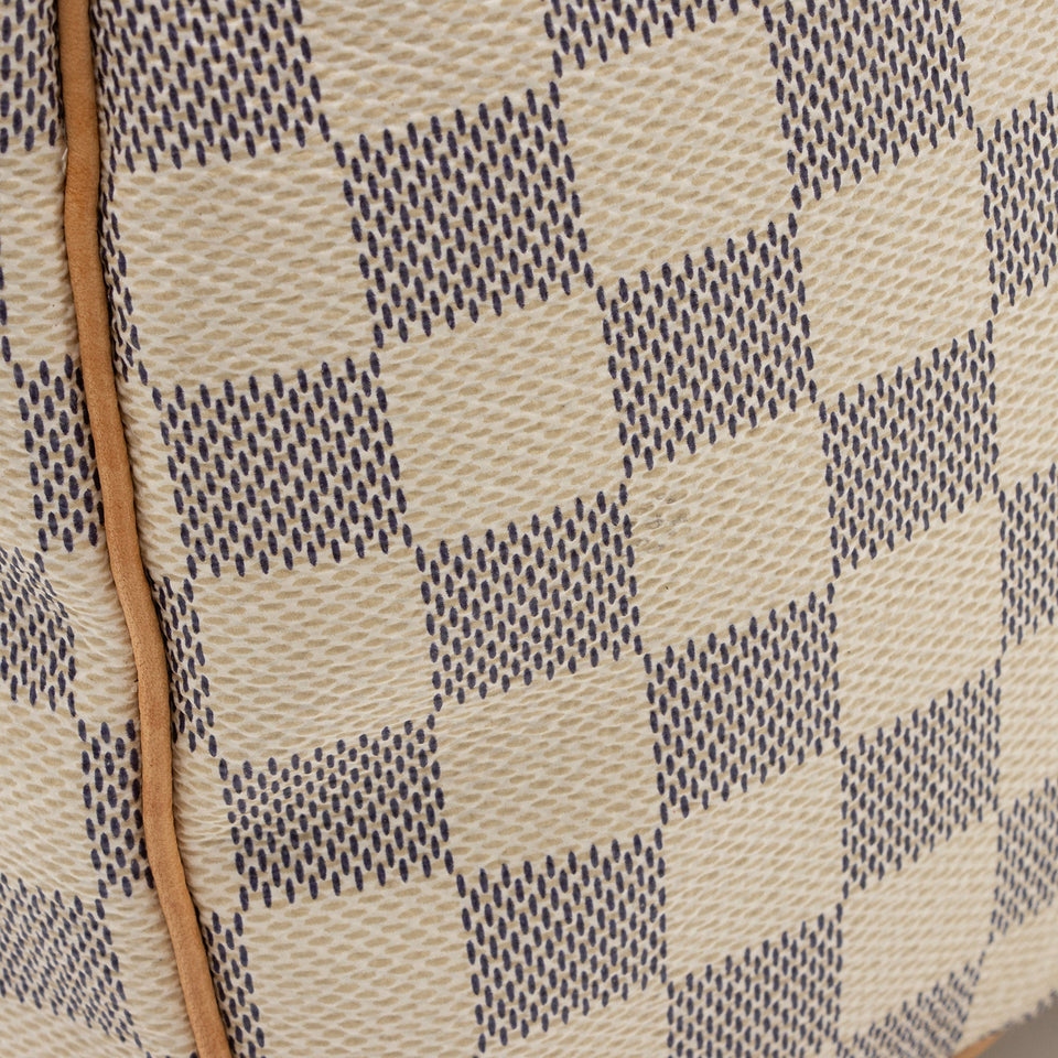 Louis Vuitton Damier Azur Speedy 35 Satchel (SHF-Sjma9Y)