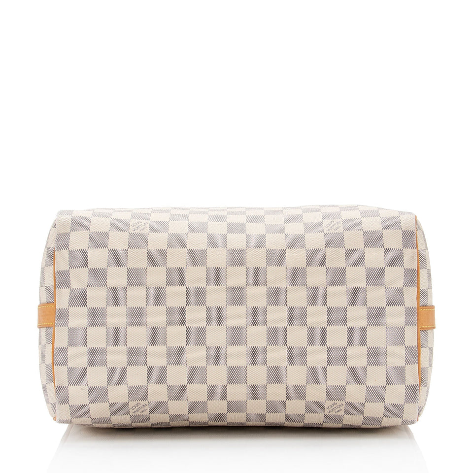 Louis Vuitton Damier Azur Speedy Bandouliere 30 Satchel (SHF-HJLROz)