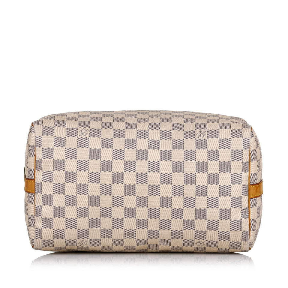 Louis Vuitton Damier Azur Speedy Bandouliere 30 (SHG-33117)