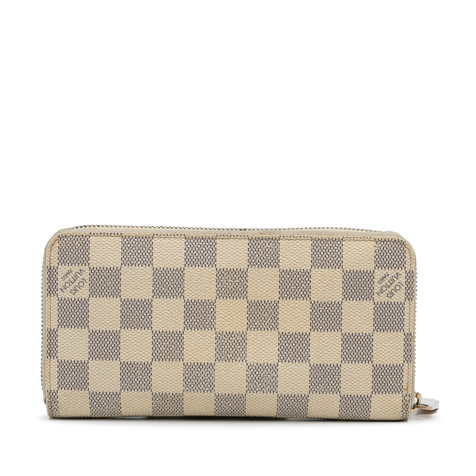 Louis Vuitton Damier Azur Zippy Wallet (SHG-01bSvX)