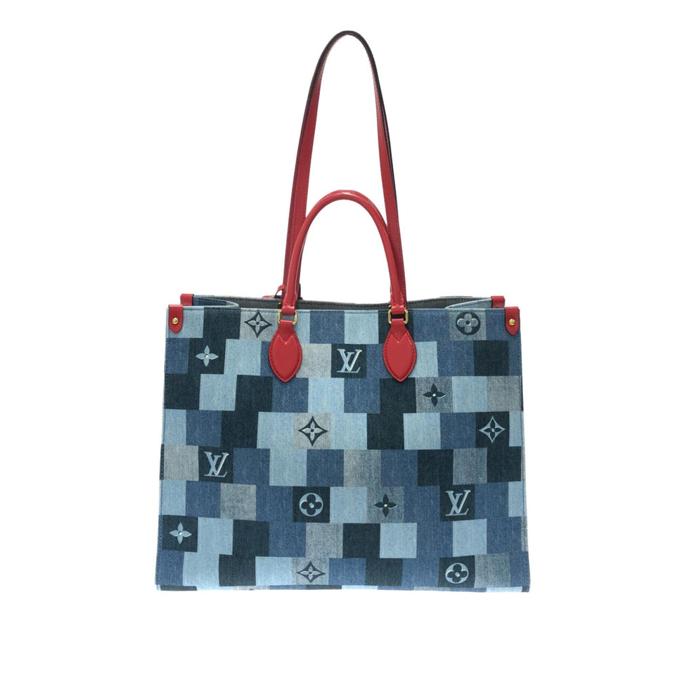 Louis Vuitton Damier Denim Onthego GM (SHG-Dva1Zr)