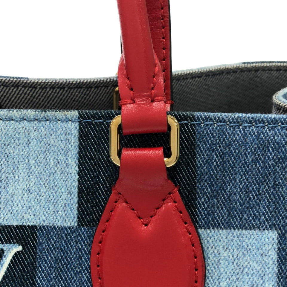Louis Vuitton Damier Denim Onthego GM (SHG-Dva1Zr)