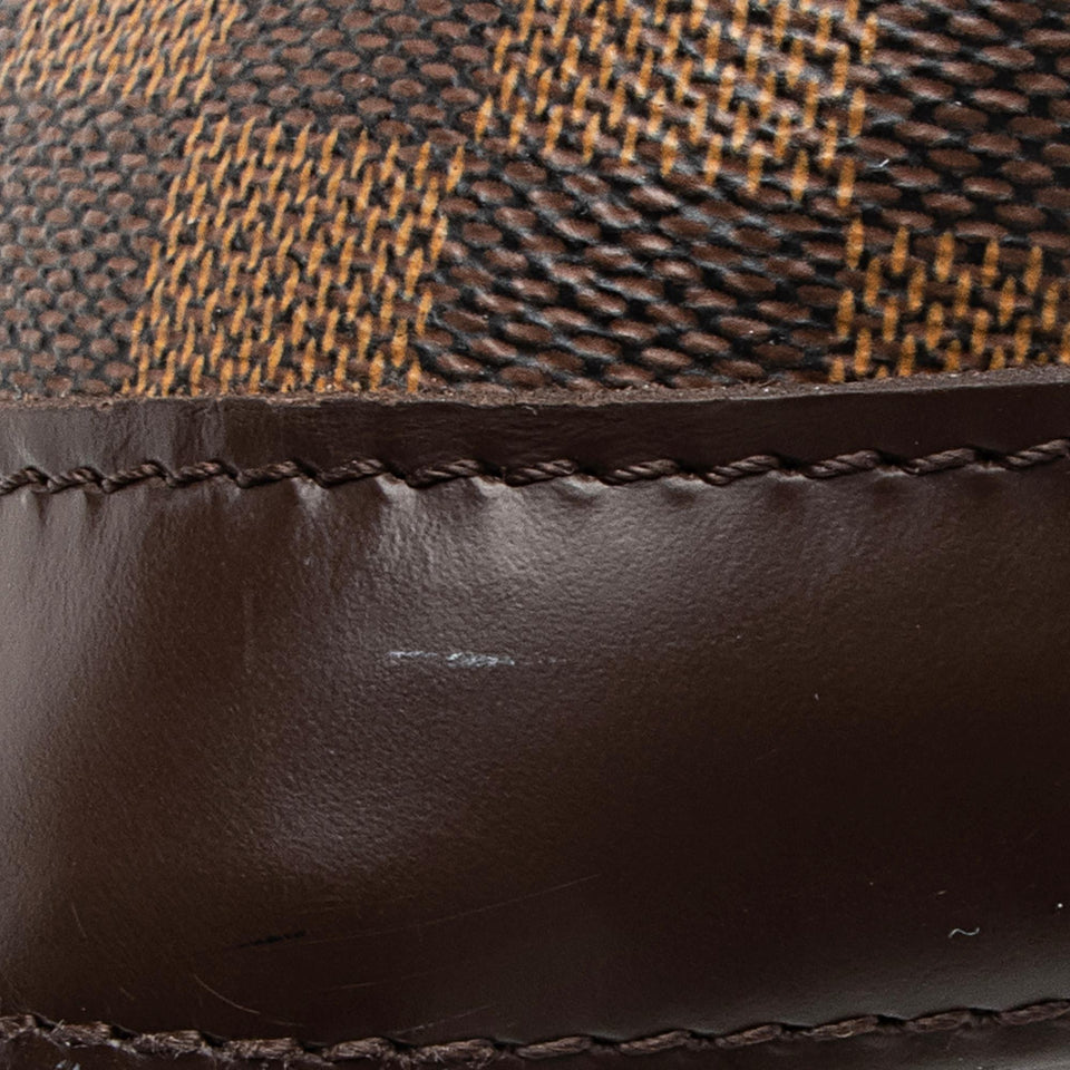 Louis Vuitton Damier Ebene Alma MM Satchel (SHF-23311)