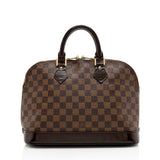 Louis Vuitton Damier Ebene Alma PM Satchel (SHF-16318)