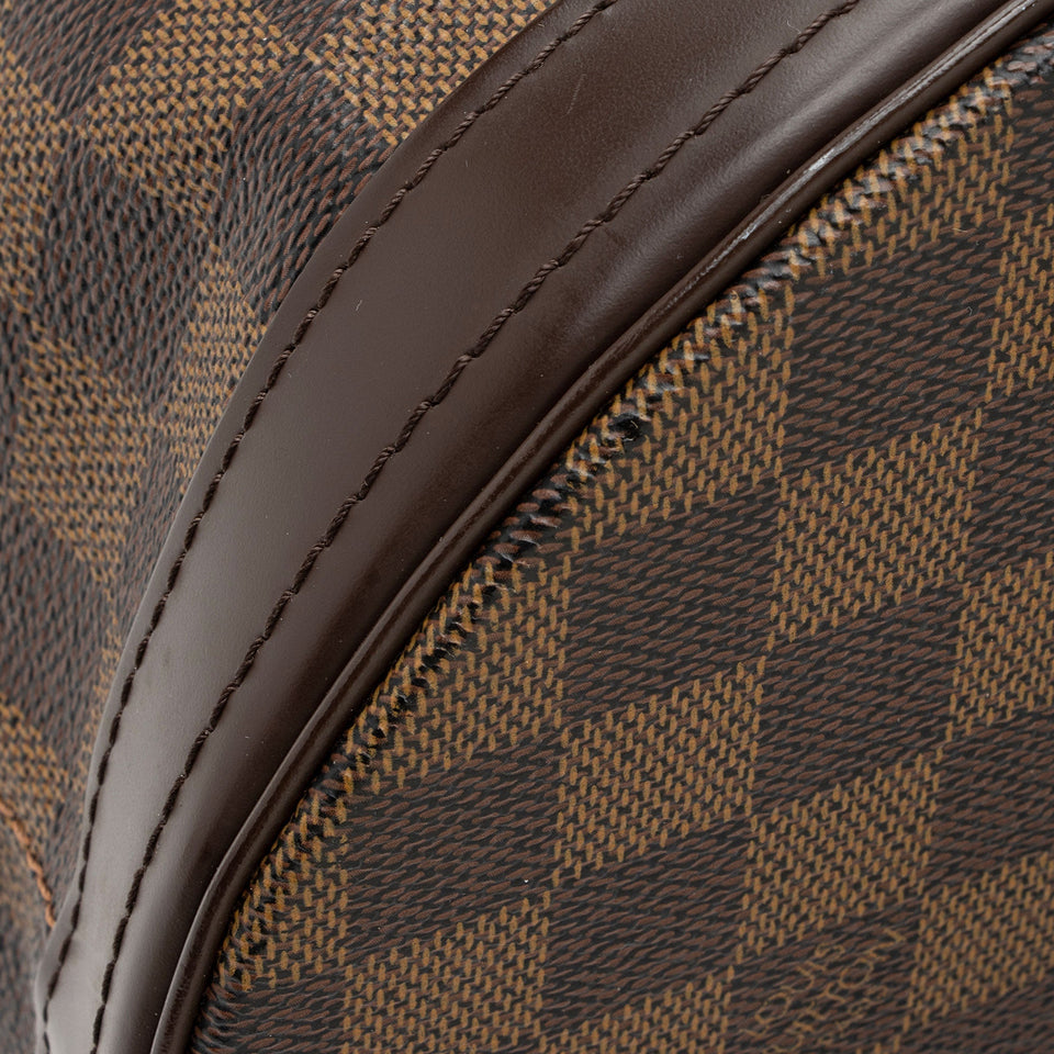 Louis Vuitton Damier Ebene Marais Bucket Tote (SHF-k1ofZU)