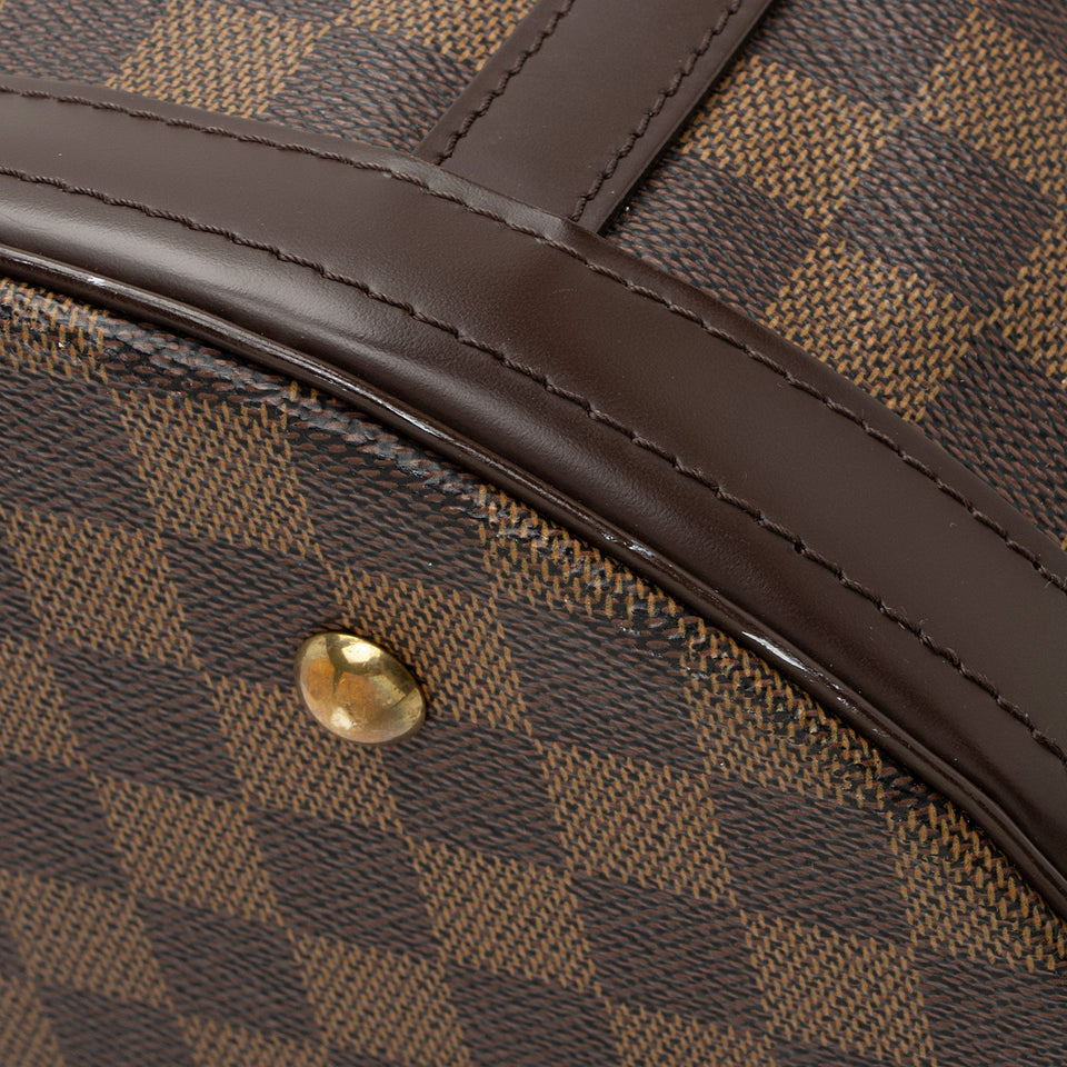 Louis Vuitton Damier Ebene Marais Bucket Tote (SHF-k1ofZU)