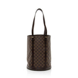 Louis Vuitton Damier Ebene Marais Bucket Tote (SHF-k1ofZU)
