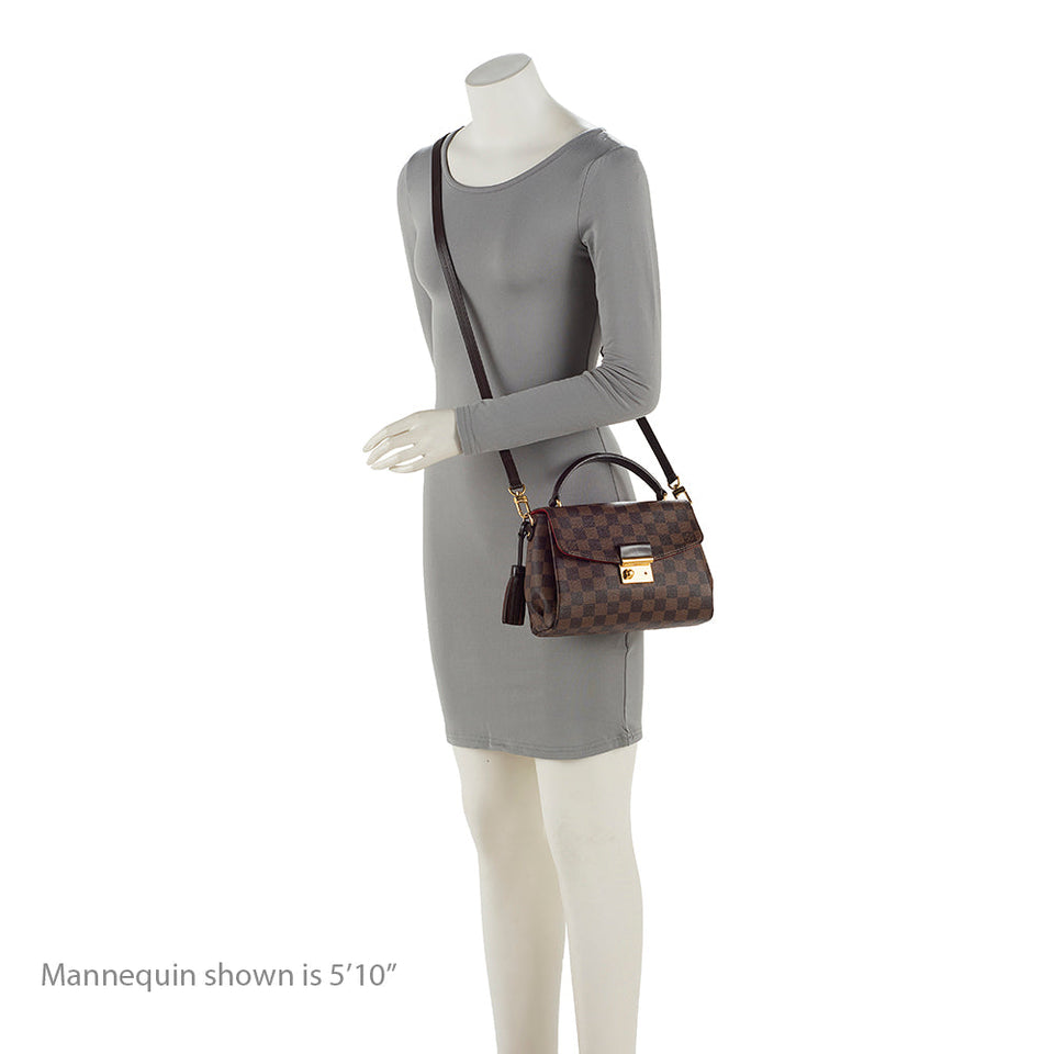 Louis Vuitton Damier Ebene Croisette Shoulder Bag - FINAL SALE (SHF-20575)