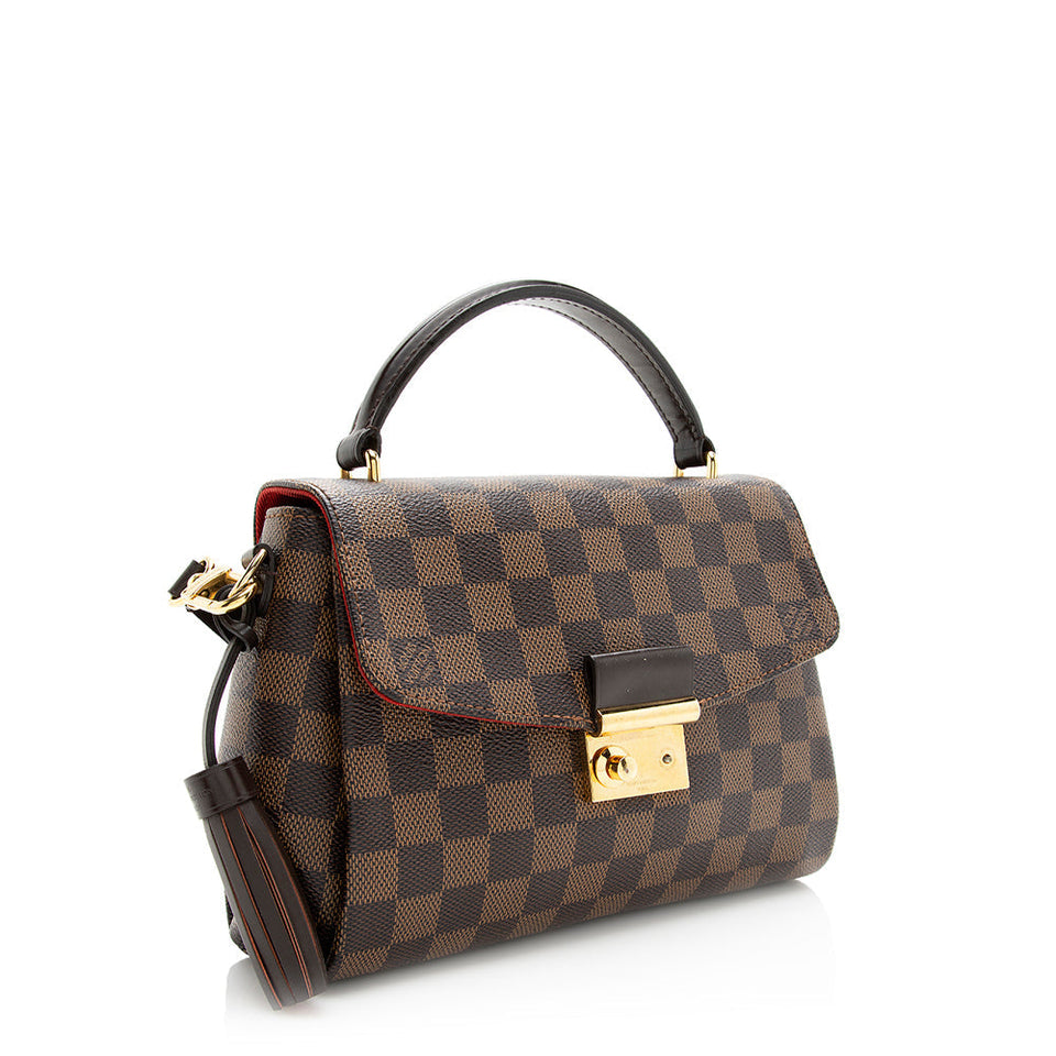 Louis Vuitton Damier Ebene Croisette Shoulder Bag - FINAL SALE (SHF-20575)