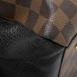 Louis Vuitton Damier Ebene Cuir Taurillon Normandy Satchel (SHF-23318)