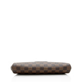 Louis Vuitton Damier Ebene Eva Clutch (SHF-19364)