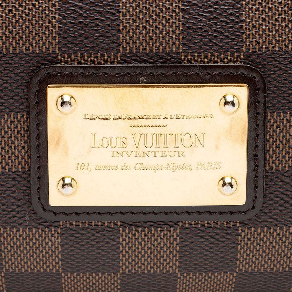 Louis Vuitton Damier Ebene Eva Clutch (SHF-19364)