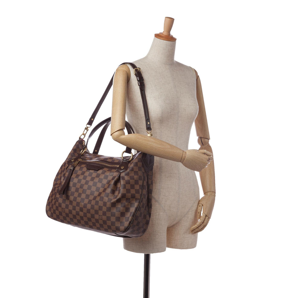 Louis Vuitton Damier Ebene Evora MM (SHG-35399)