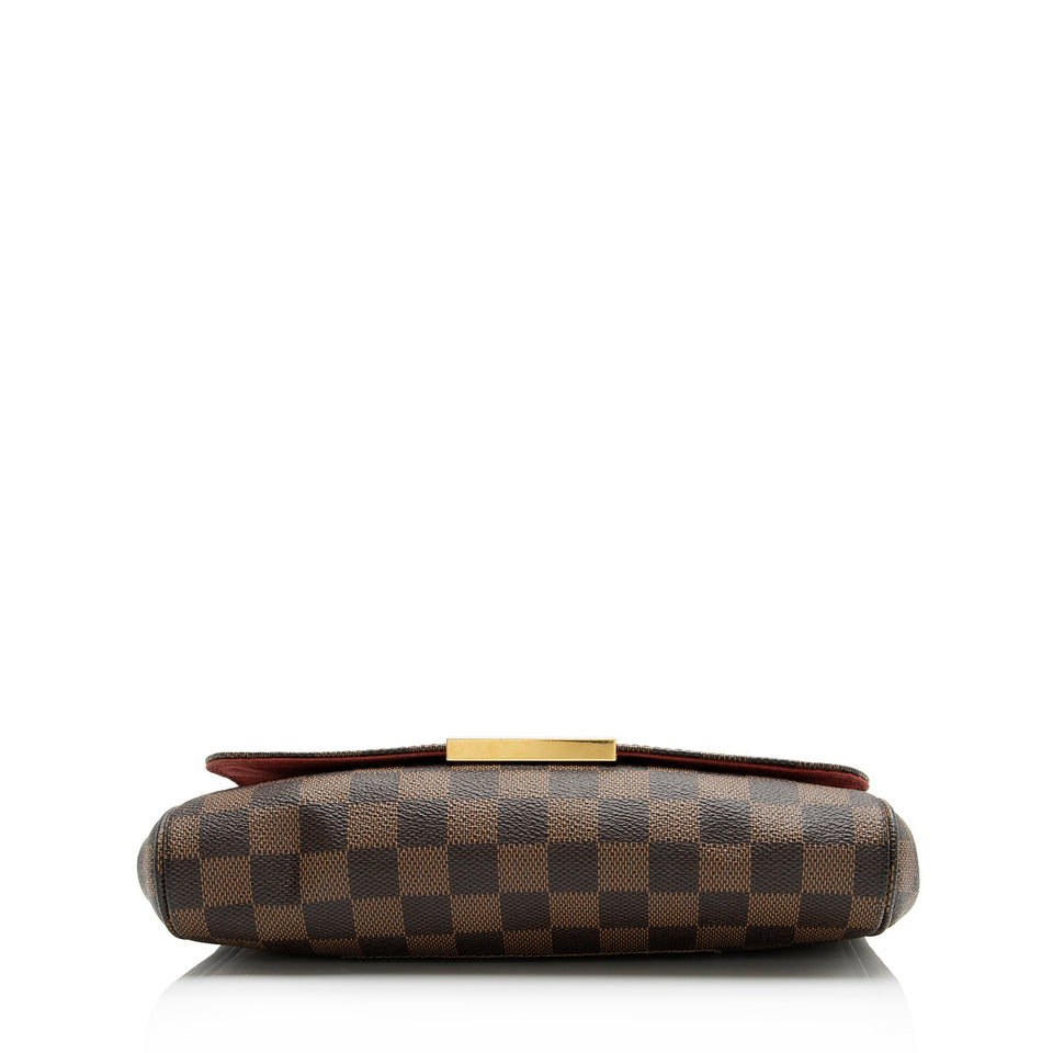 Louis Vuitton Damier Ebene Favorite MM Shoulder Bag (SHF-23754)