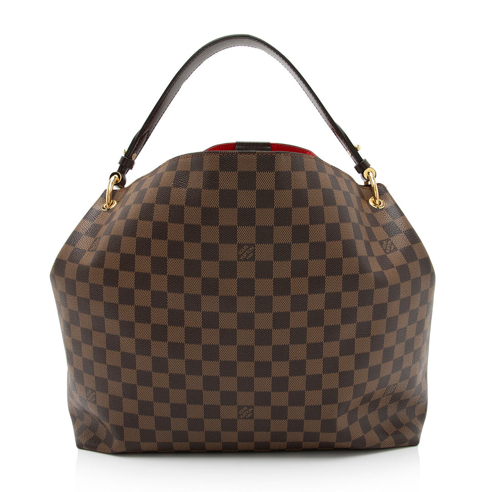 Louis Vuitton Damier Ebene Graceful MM Hobo (SHF-qo7SRC)