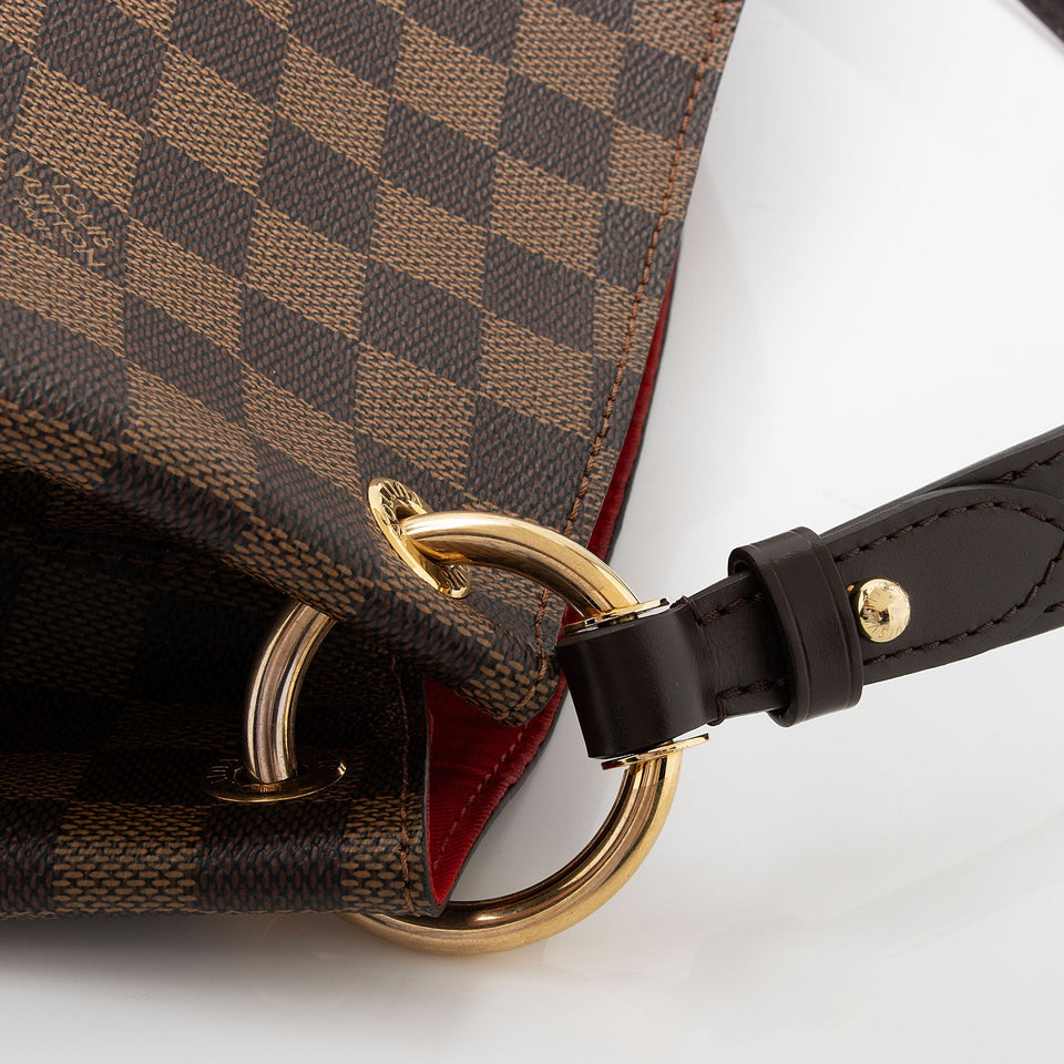 Louis Vuitton Damier Ebene Graceful MM Hobo (SHF-qo7SRC)