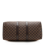 Louis Vuitton Damier Ebene Keepall Bandouliere 45 Duffel Bag (SHF-22790)