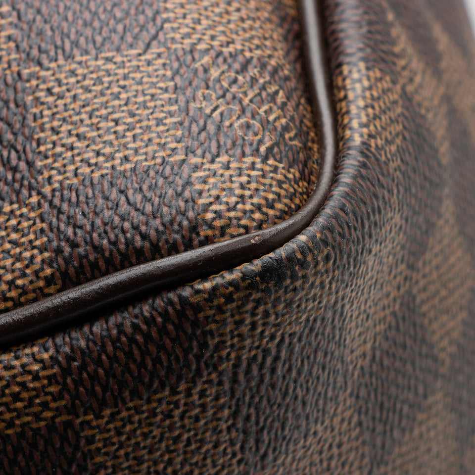 Louis Vuitton Damier Ebene Keepall Bandouliere 45 Duffel Bag (SHF-22790)