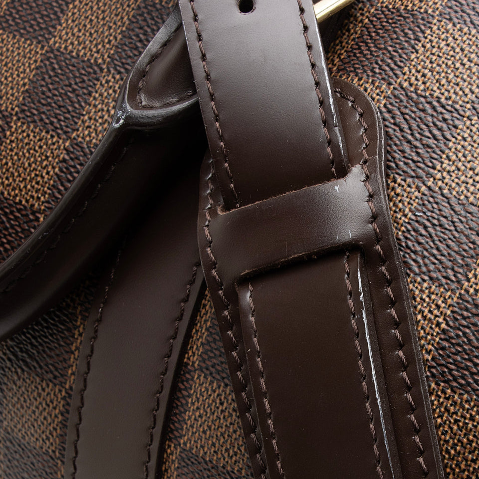 Louis Vuitton Damier Ebene Keepall Bandouliere 45 Duffel Bag (SHF-22790)