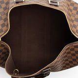 Louis Vuitton Damier Ebene Keepall Bandouliere 45 Duffel Bag (SHF-22790)