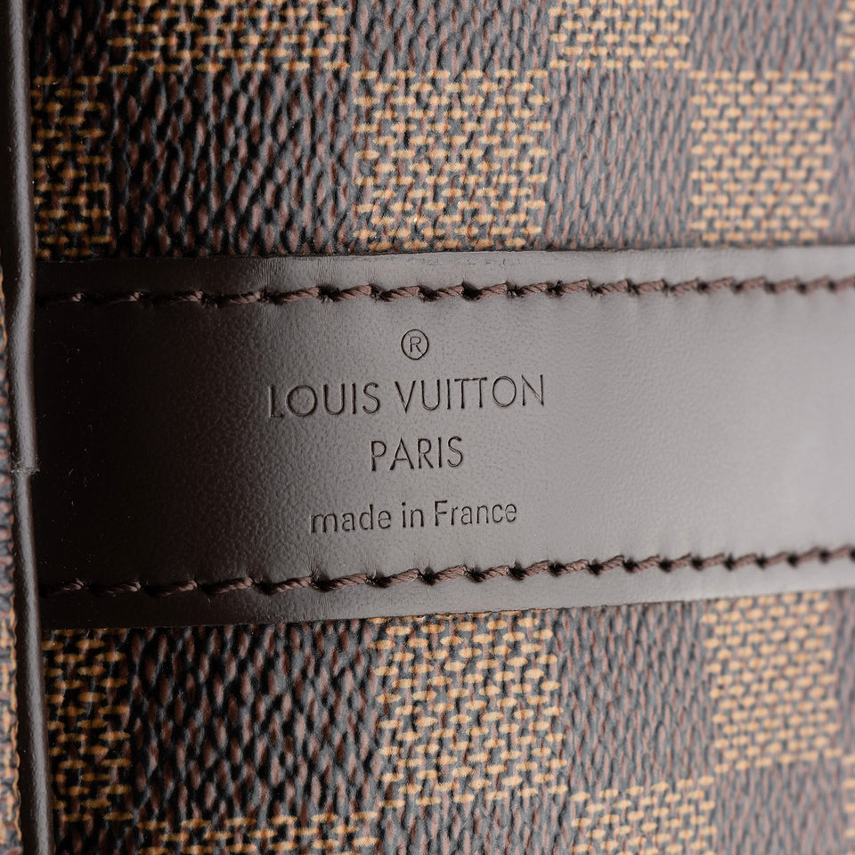 Louis Vuitton Damier Ebene Keepall Bandouliere 45 Duffel Bag (SHF-22790)