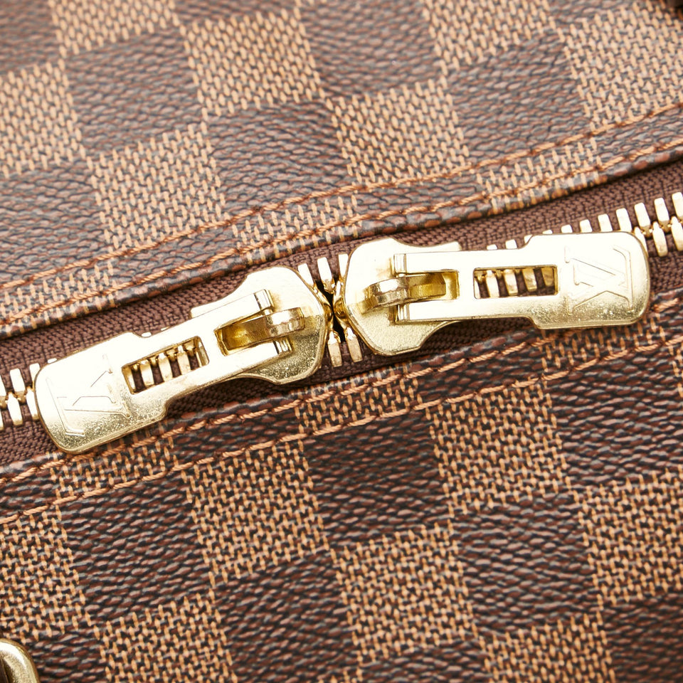 Louis Vuitton Damier Ebene Keepall Bandouliere 55 (SHG-36554)