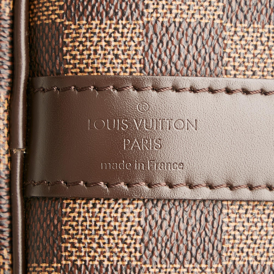 Louis Vuitton Damier Ebene Keepall Bandouliere 55 (SHG-36554)