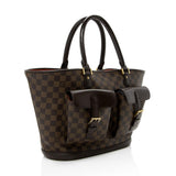 Louis Vuitton Damier Ebene Manosque GM Tote (SHF-14599)