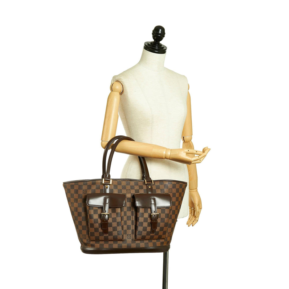 Louis Vuitton Damier Ebene Manosque GM (SHG-33586)