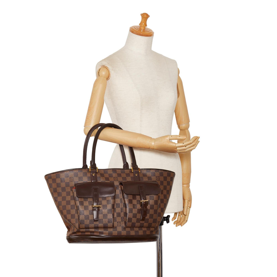 Louis Vuitton Damier Ebene Manosque GM (SHG-J2Dg8T)