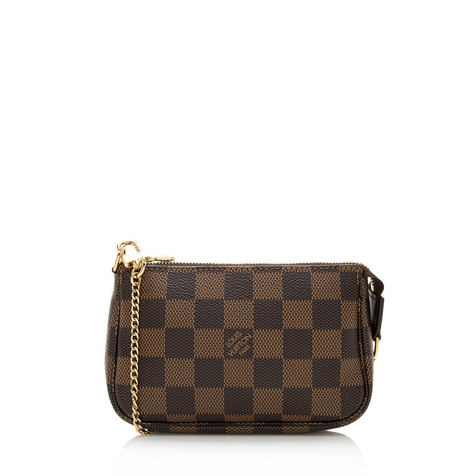 Louis Vuitton Damier Ebene Mini Pochette Accessoires (SHF-21962)