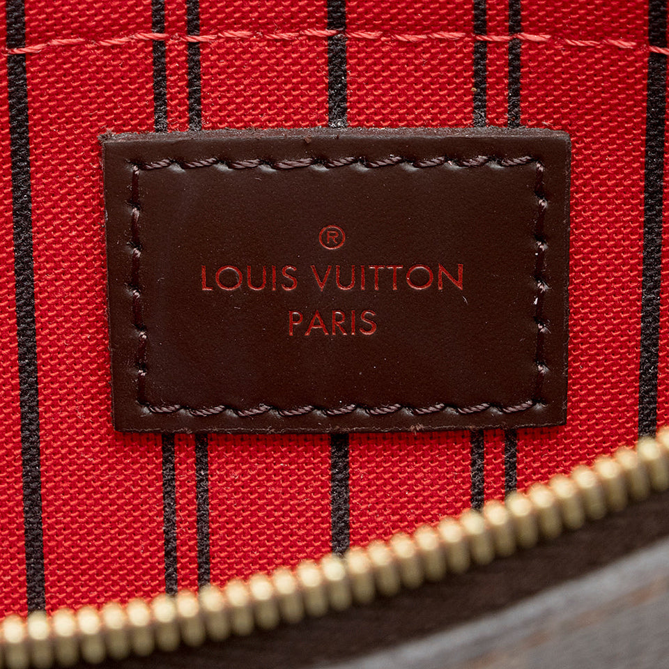 Louis Vuitton Damier Ebene Neverfull GM Pochette (SHF-21422)