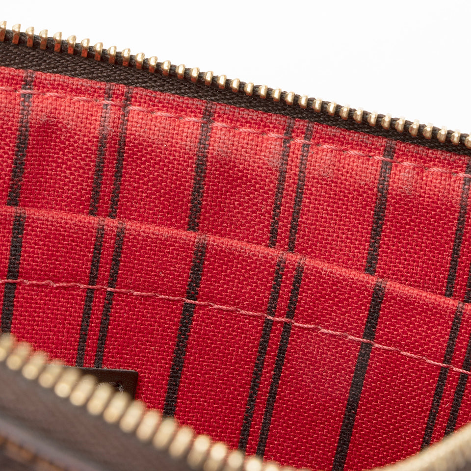 Louis Vuitton Damier Ebene Neverfull GM Pochette (SHF-22210)