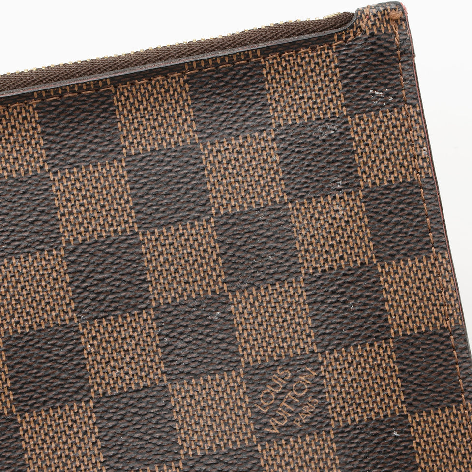 Louis Vuitton Damier Ebene Neverfull GM Pochette (SHF-22210)