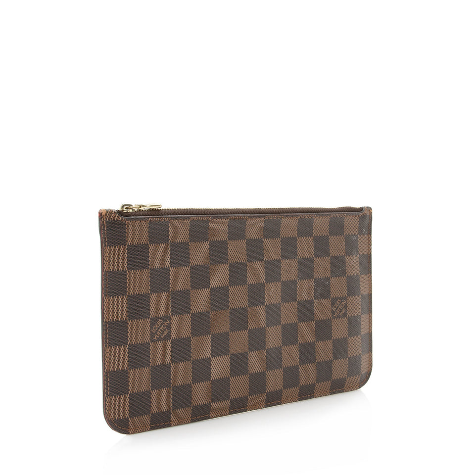 Louis Vuitton Damier Ebene Neverfull GM Pochette (SHF-22210)