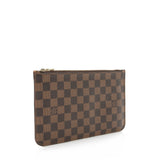 Louis Vuitton Damier Ebene Neverfull GM Pochette (SHF-22210)