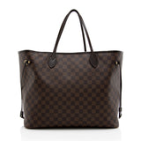 Louis Vuitton Damier Ebene Neverfull GM Tote (SHF-18523)