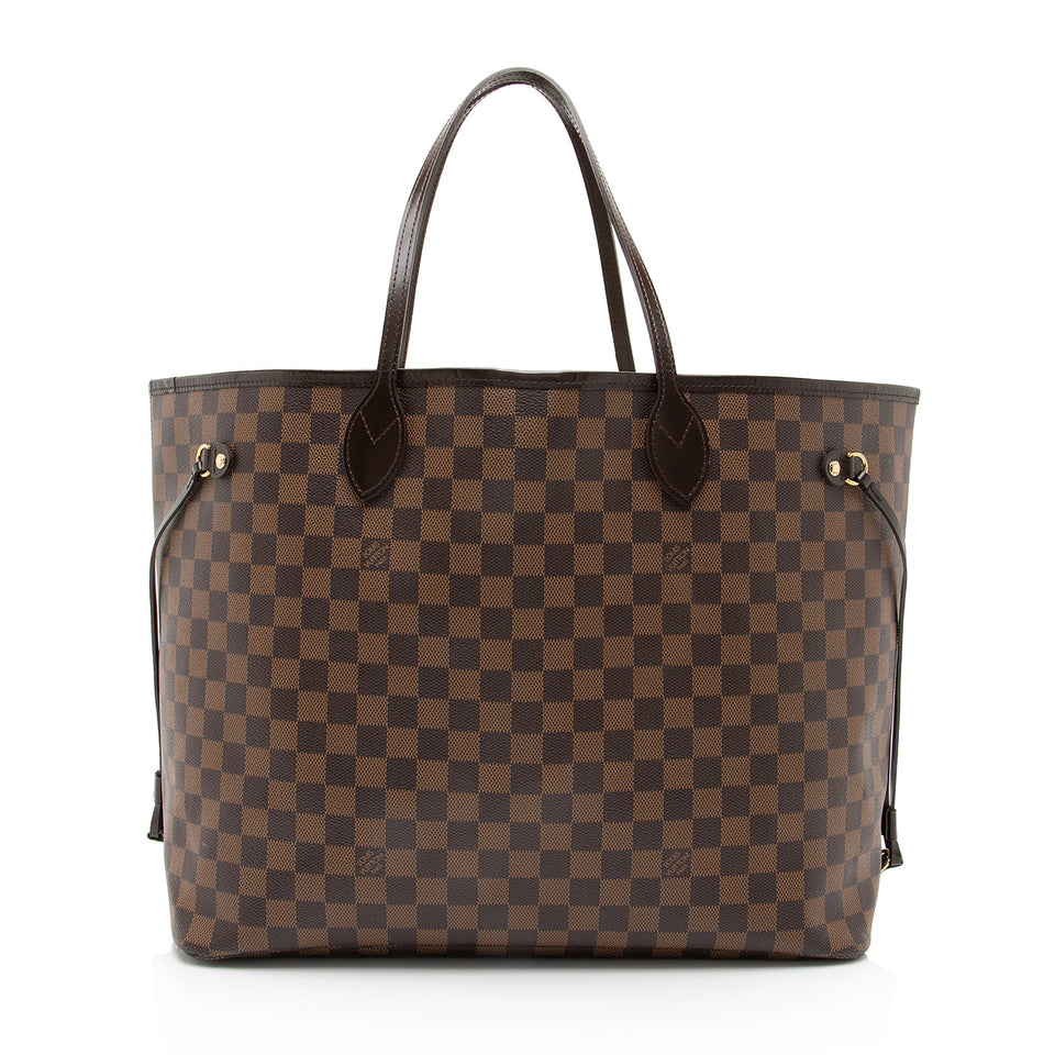 Louis Vuitton Damier Ebene Neverfull GM Tote (SHF-23718)