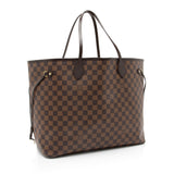 Louis Vuitton Damier Ebene Neverfull GM Tote (SHF-23718)