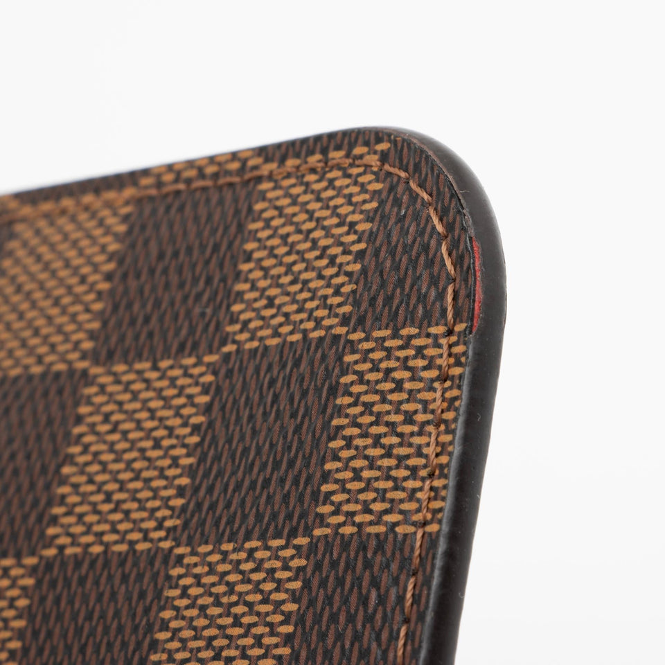 Louis Vuitton Damier Ebene Neverfull MM Pochette (SHF-23942)