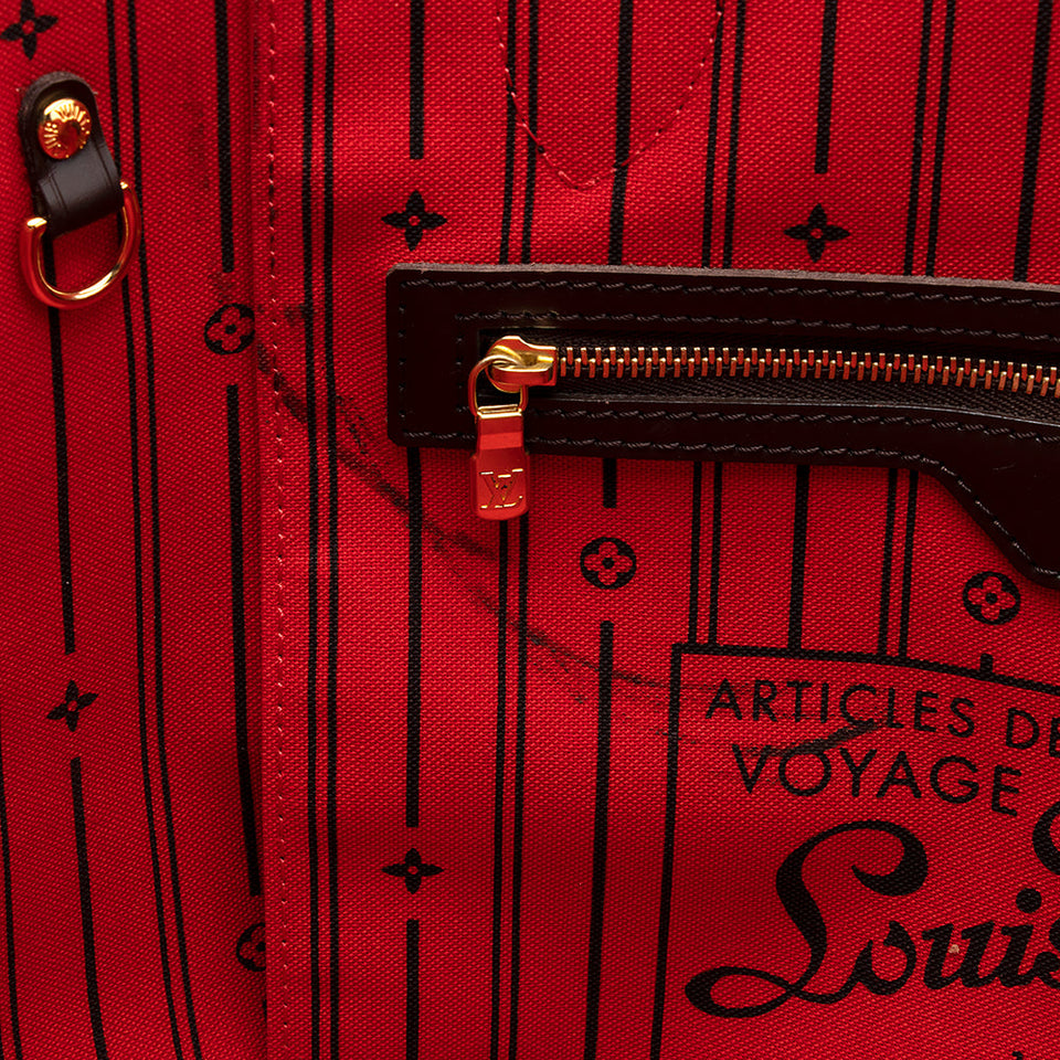 Louis Vuitton Damier Ebene Neverfull MM Tote (SHF-20032)