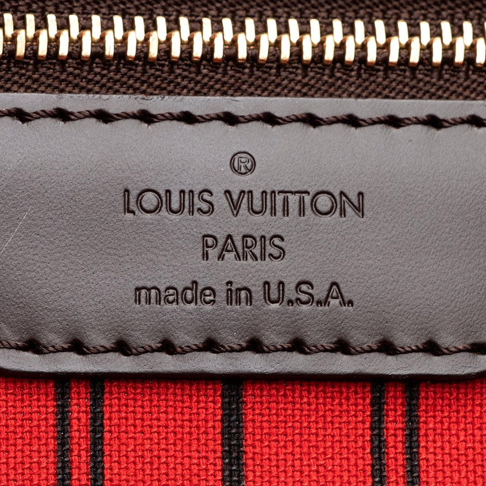 Louis Vuitton Damier Ebene Neverfull MM Tote (SHF-20032)