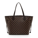 Louis Vuitton Damier Ebene Neverfull MM Tote (SHF-BrNtNW)