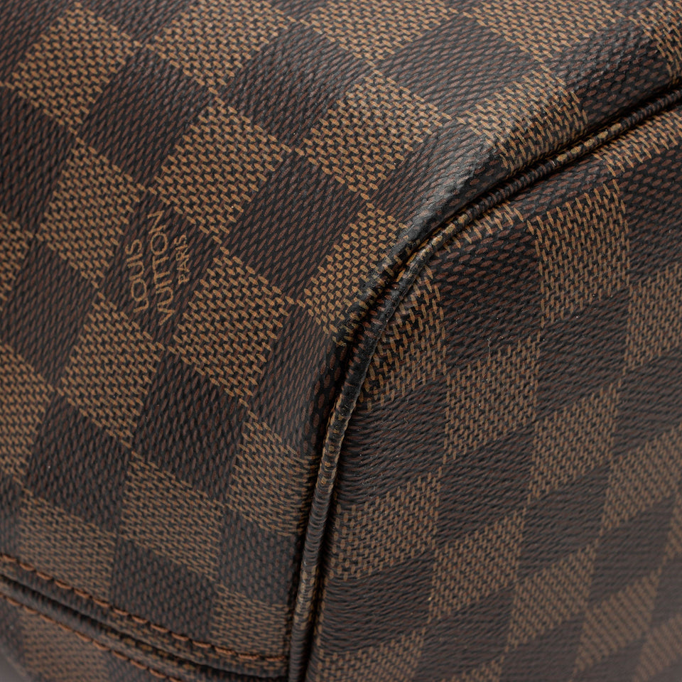 Louis Vuitton Damier Ebene Neverfull MM Tote (SHF-BrNtNW)