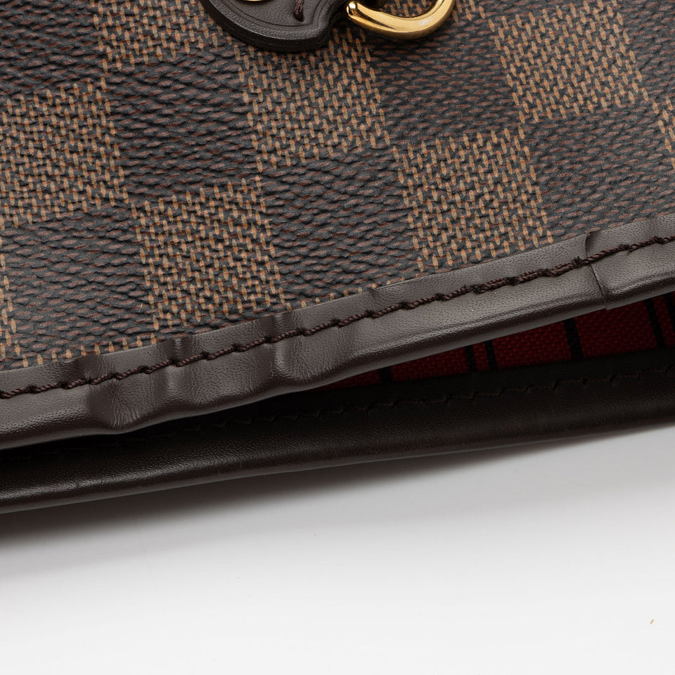Louis Vuitton Damier Ebene Neverfull MM Tote (SHF-BrNtNW)